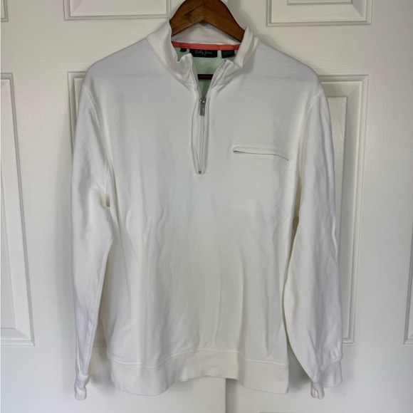Bobby Jones White Performance‎ RTJ Quarter-Zip Pullover Men’s Large - Picture 1 of 8